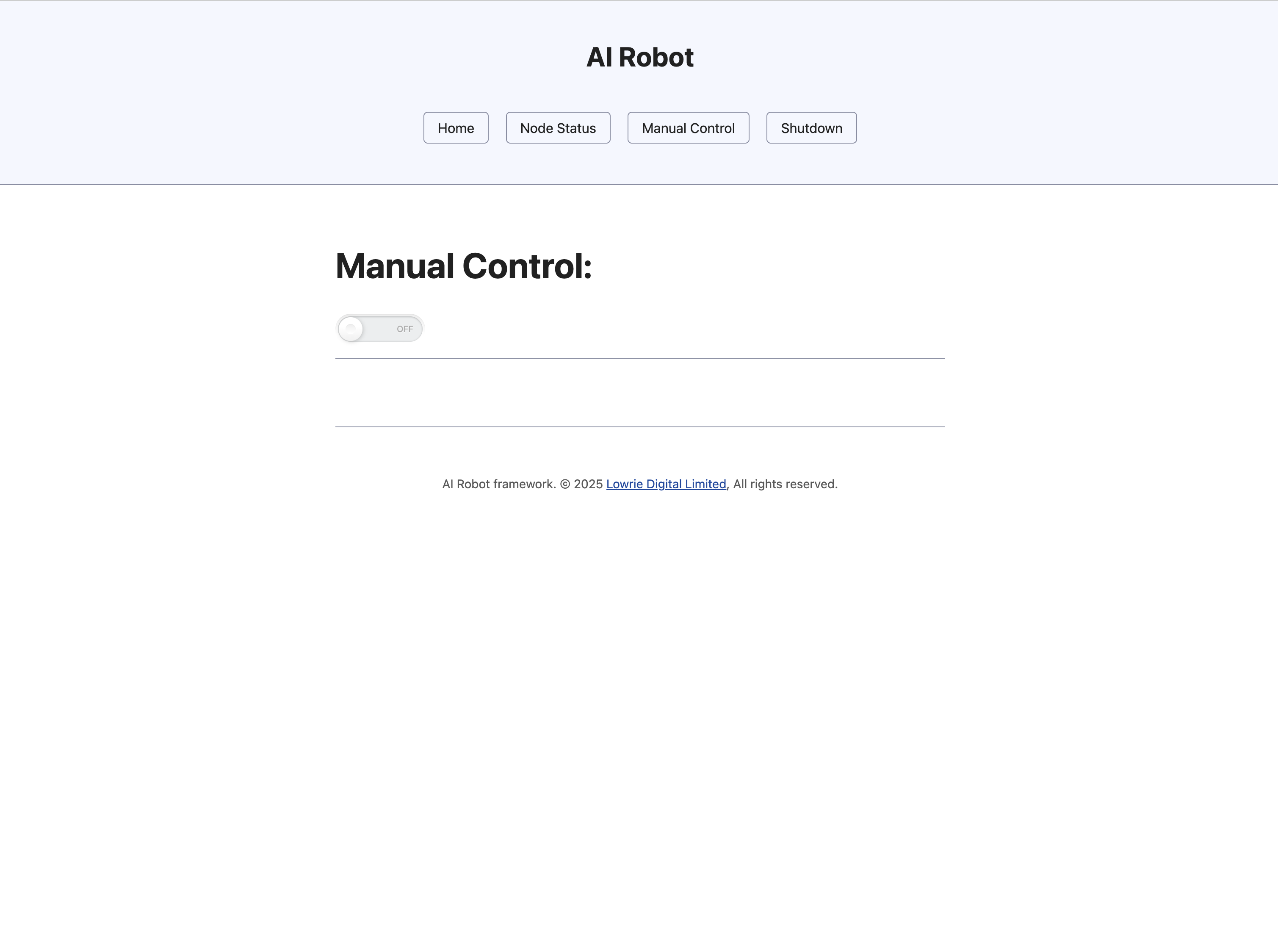Manual Control View